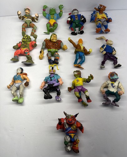 TMNT PLAYMATES KONVOLUT 13 VILLAINS 1989-1990ER MIRAGE STUDIOS VINTAGE FIGUREN - Bild 1 von 5