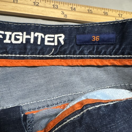 American Fighter Legend Straight Stretch Distressed Jeans 36x34 (40x34) Actual - Picture 10 of 15