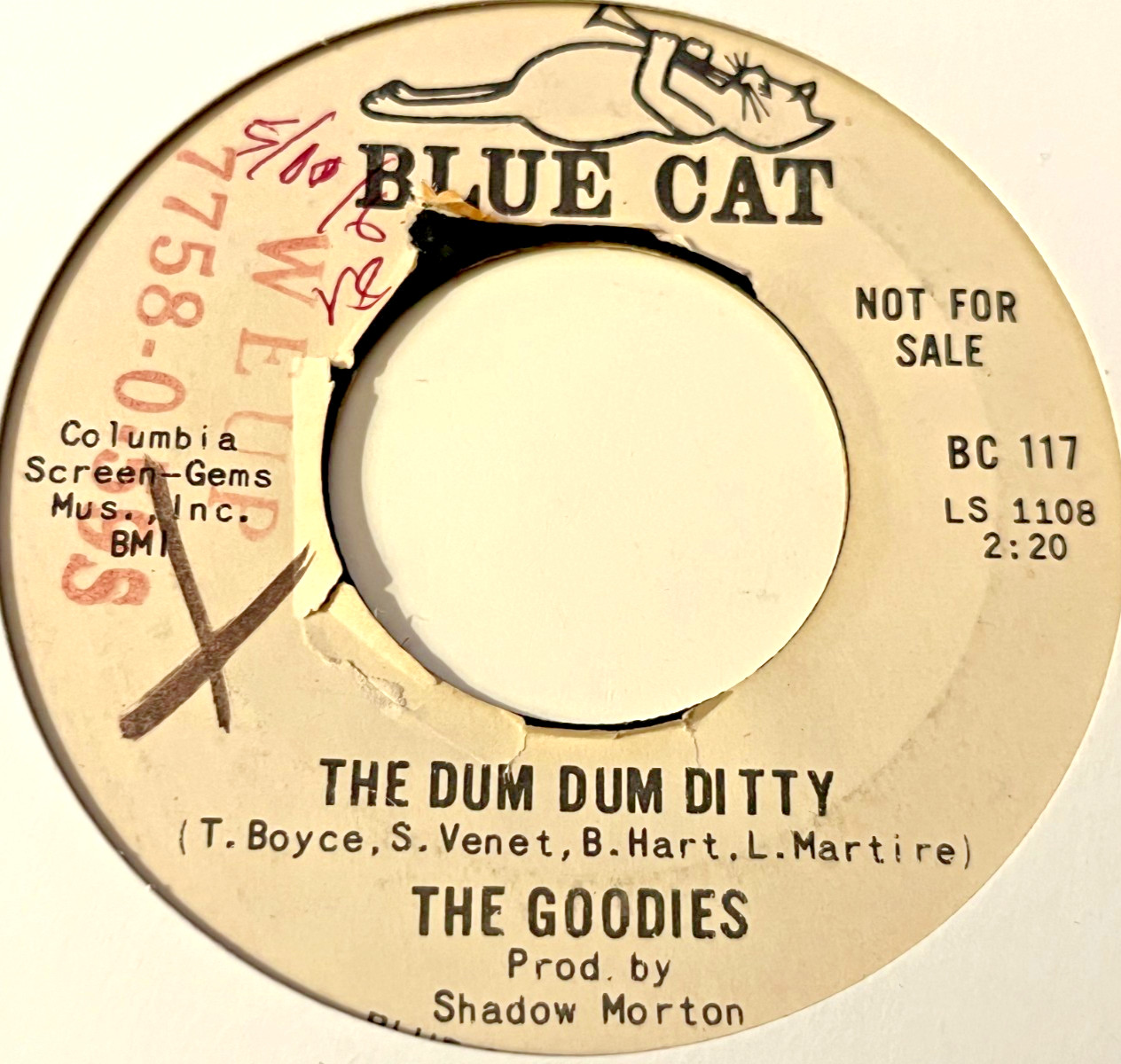 photo of The Goodies - The Dum Dum Ditty - W Demo - Us