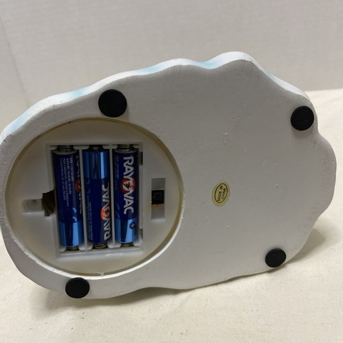 Vintage Cracker Barrel Santa Wasserkugel LED beleuchtet Weihnachten batteriebetrieben NOS - Bild 5 von 9