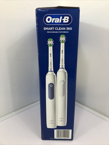 NUEVO Oral-B Smart Clean 360 cepillos de dientes recargables paquete de 2 ¡NUEVO SELLADO DE FÁBRICA! - Imagen 9 de 9