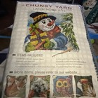 Latch Hook Rug Kit Snowman 47cm x 47cm (18.5”x18.5”) Code New