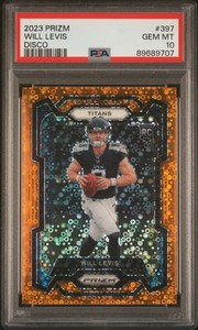 2023 Panini Prizm - Rookies Will Levis #397 Disco Prizm PSA 10 Gem Mt (RC)
