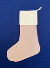 Christmas Stocking - 17 x 6.5 inch - Hessian & Calico