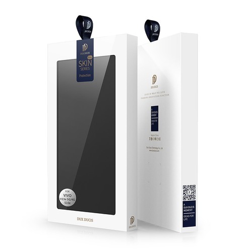 Dux Ducis Skin Pro kabura etui pokrowiec z klapką Vivo V23e czarny - Zdjęcie 5 z 12