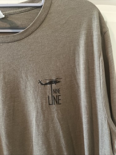 NINE LINE T-Shirt hellbraun HELL YEAAAH Kaffee Grafik Kurzarm Größe 3XL - Bild 2 von 4