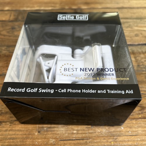 NUOVO SIGILLATO SelfieGOLF Record Golf Swing supporto cellulare e aiuto allenamento bianco - Foto 5 di 8