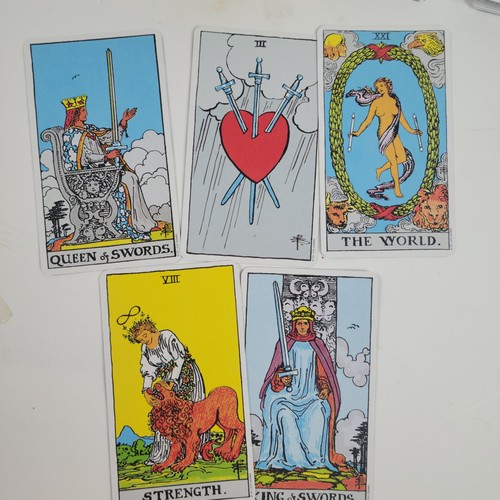 Baraja de cartas del tarot The Rider The Magician Italia 1971 de colección baraja de 78 cartas usada en excelente estado - Imagen 2 de 7