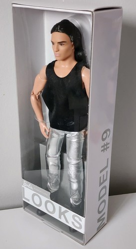 Barbie Looks Ken Doll MODEL #9 MADE TO MOVE Signature HCB79 Long Brunette Hair - Picture 16 of 17