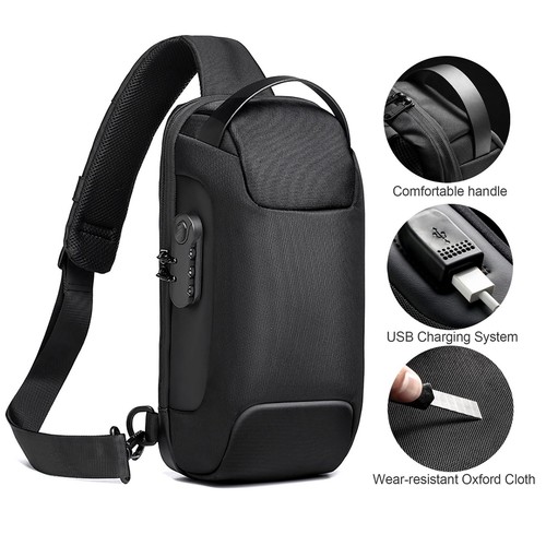Anti-Theft Sling Chest Bag Backpack Waterproof Crossbody Shoulder Bag Travel ... - Picture 6 of 7