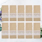  10 Pcs Bestecktasche Hochzeit Geschirrtütebestecktasche Kabellabdeckung
