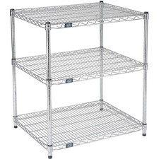 Nexel ESD 3 Tier Wire Shelving Starter Unit 24"W x 21"D x 34"H
