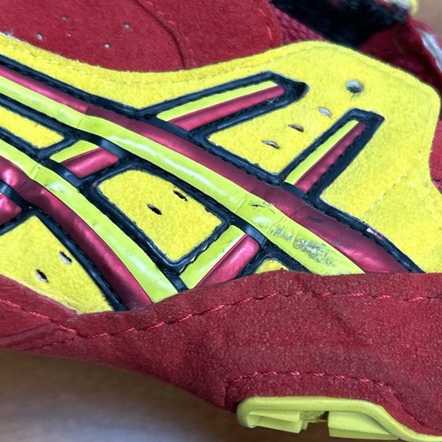 Asics Cael Sanderson V3.0 Wrestling Cyclone Gold Red / Black Shoes JY700 Sz 13 - Picture 13 of 13