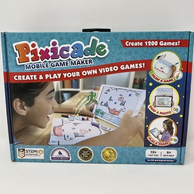 Pixicade Mobile Game Maker STEM w/ 3 Books & 5 Markers (OPEN BOX) BitGenius