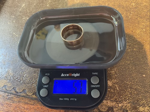 Ehering 9 kt Gold Vintage gepunzt 1988 Größe x 5,7 g