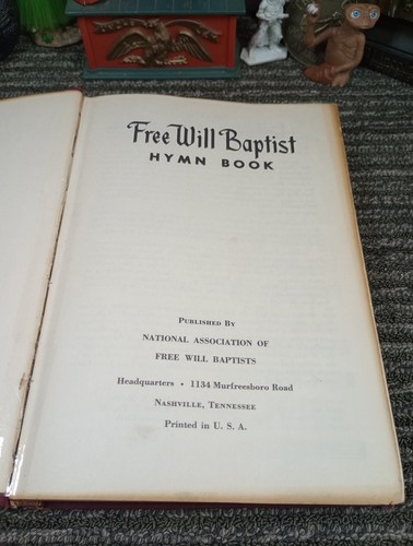 Vintage 1964 Free Will Baptist Hymn Book Red Cover - Picture 11 of 24