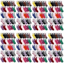 120 Units of Women's Solid Colored Fuzzy Socks Assorted Colors, Size 9-11