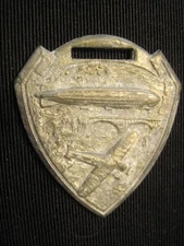 Vintage ZEPPELIN  *Watch Fob *    Stamped Zinc WW1