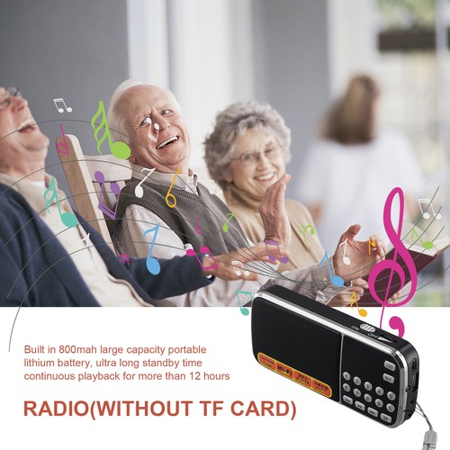 AM Radio Digital Portable Stereo Speaker MP3 Audio Player Radio LED1556 - Foto 6 di 7