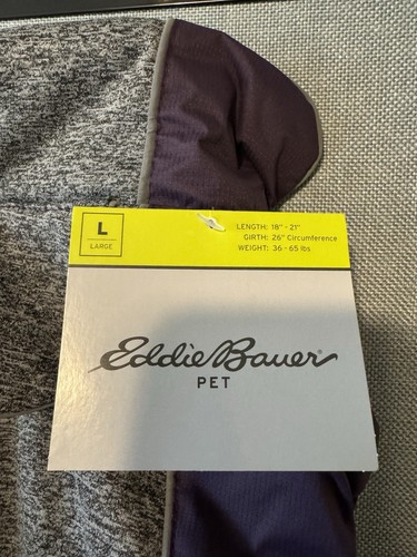 Eddie Bauer Dog Jacket Large Fleece Lined Pet Apparel - Picture 3 of 4