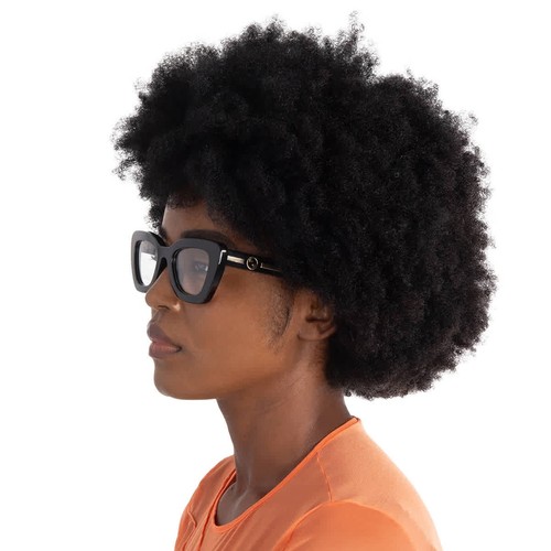 Gucci Demo Cat Eye Ladies Eyeglasses GG1555O 001 50 GG1555O 001 50