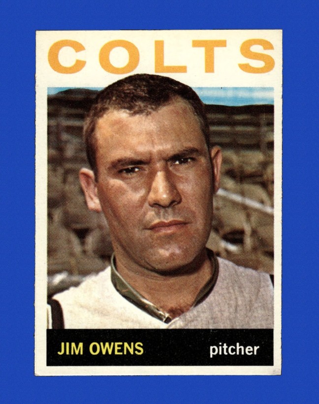 1964 Topps Set-Break #241 Jim Owens EX-EXMINT *GMCARDS*