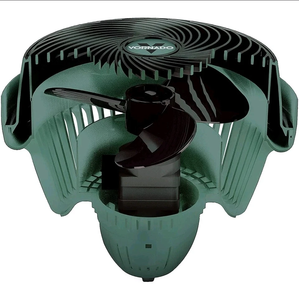 Ventilador de taller circulador de aire de 3 velocidades de alta resistencia Vornado 293 - verde Foto 4 de 4