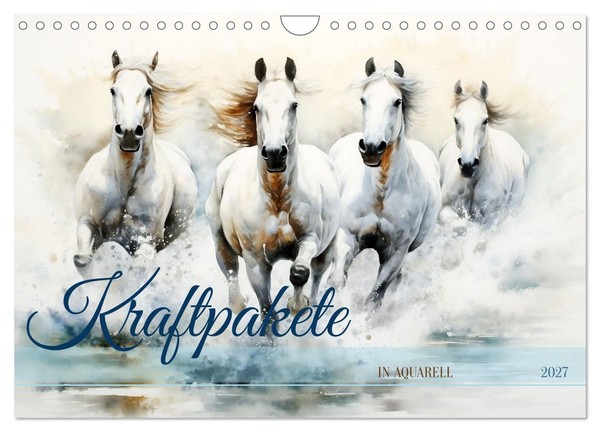 "Calendar 2027 · US Version · Powerhouses In Watercolor (Wall Calendar 2027 12\" ×"-image