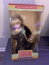 Classic Treasures Special Edition Collectible Porcelain Bisque Doll 16"-