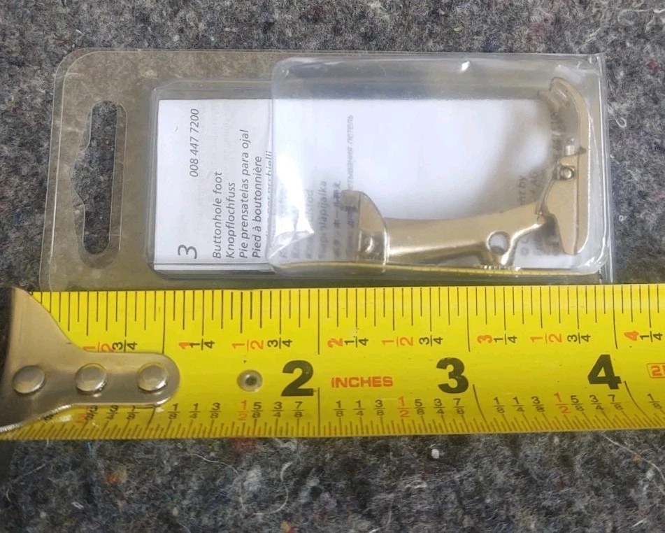 Genuine New Style Bernina #3 Standard Buttonhole Foot - 008 447 7200 - Image 3 of 3