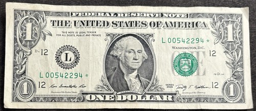 2009 San Francisco $1 Bill Star Note ⭐️ Double 00’s & 22’s Triple Pair Note - Picture 1 of 2