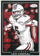 2022 SAGE Artistry #21 Leo Chenal   Rookie Wisconsin Badgers