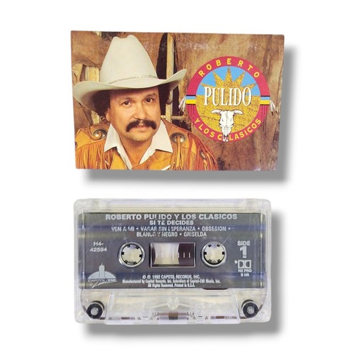Roberto Pulido y Los Clasicos Si Te Decides Cassettes Tape 1992 Tejano Norteno - Picture 4 of 5