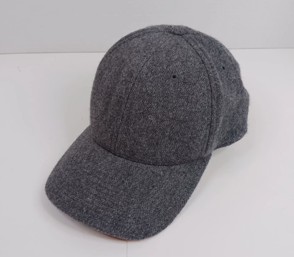 Gorra gris carbón en blanco para adultos sin logotipos lisa top of the World ajustada gorra 7 1/4 Foto 2 de 4