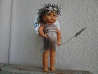 6'' Tudor Rose,baby,Christmas angel,fairy doll,1950's celluloid,sleep eyes