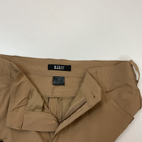 74556 5.11 Pantalón táctico para hombre calce ajustado elástico Trail cargo 32x30 Coyote - Imagen 3 de 3