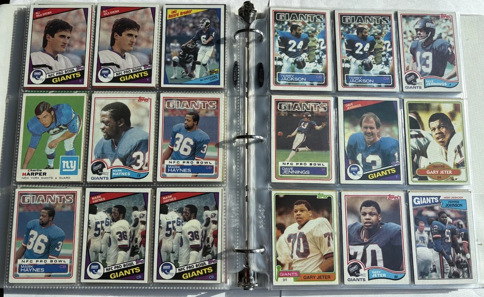 New York Giants Football Cards 1969 - 1987 Topps & Fleer (Lot sale) - Image 3 of 4