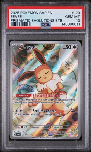 Eevee 173/131 Prismatic Evolutions Elite Trainer Box Pokemon PSA 10
