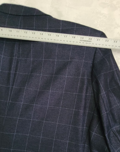 Ralph Lauren 58R Wool Blend Suit Blazer Jacket Men Blue Plaid - Picture 7 of 16