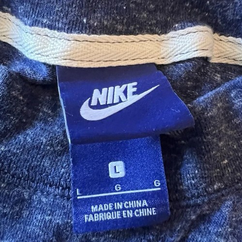 Nike Sleeveless Heather Blue Dress Womens L Large Jersey Knit Pocket Knee Length - Picture 5 of 10