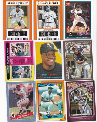 HUGE LOT (27) FRANK THOMAS BASE INSERTS PARALLELS 1-ROOKIE NO DUPES WHITE SOX - Picture 2 of 3