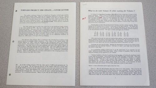 Significant Tornadoes 1880 - 1989 volume I and II by Thomas P Grazulis paperback - Imagen 14 de 14