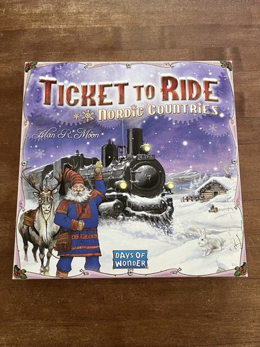 Ticket to Ride: Nordic Countries Board Game Days Of Wonder 2018. 100% Complete - Picture 1 of 4