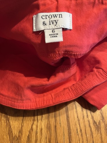 Crown & Ivy kurze Damenhose hellrosa Größe 6 - Bild 7 von 7