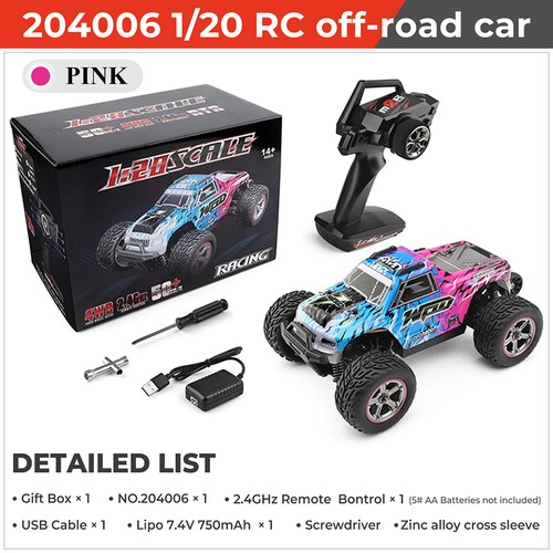 WLTOYS 204006 1/20 2.4G 4WD ElektroOff-Road RC Auto Licht 50km/h Kinderspielzeug - Bild 7 von 16