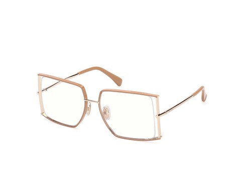 MaxMara MM5156-B 047 shiny light brown 56/17/135 WOMAN Eyewear Frame