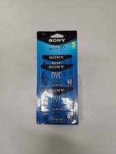 5 Sony DVC Mini-DV 60 LP 90 5 Pack of 60 Min Blank Tapes NEW Sealed