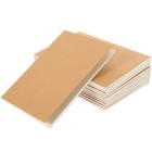 NUOLUX 12PCS A6 Kraft Notebooks Kraft Brown Blank Pages Blank Cover Journals