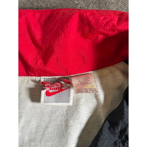 Vintage 90s Nike Soccer Hooded Windbreaker Full Zip Track Jacket Size Youth M - Picture 4 of 12
