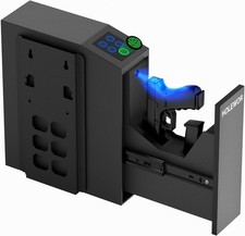 Gun Safe Biometric Pistol Bedside Handgun Case, Slider Fingerprint Black 